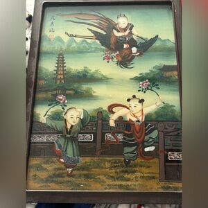 Chinese reverse painting